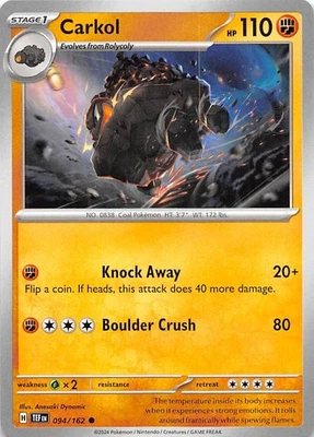 Carkol 094/162 SV05 Temporal Forces Pokemon 009099 - Image 1 of 2