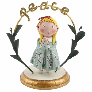 Lori Mitchell Praying For Peace Christmas Folk Art Figure Figurine - Picture 1 of 3
