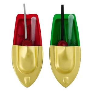 2 Pcs Steam Powered Toy Boat Set Pop Pop Mini Metal Candle Boat for Kids - Picture 1 of 6