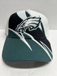 De colección Philadelphia Eagles Logo Diente de Tiburón Gorra Equipo NFL Ropa Fútbol - Imagen 1 de 6