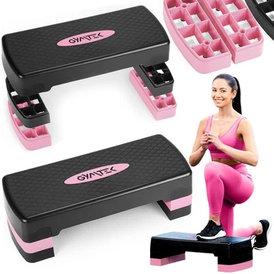 Gymtek® Aerobic Stepper, Step, Steppbrett, Step Trainer 3 Stufen 10-20 cm 150 kg