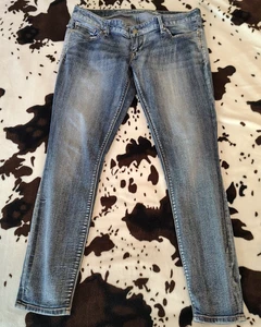 Express Ultra Low Rise Zelda Skinny Damen Dark Wash Jeans 10S - Bild 1 von 9