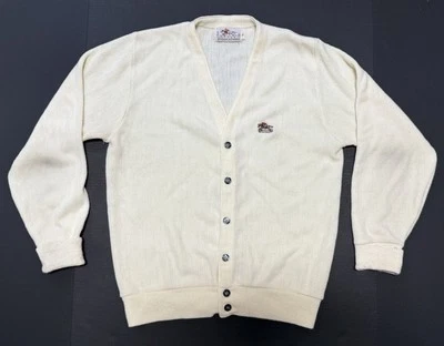 De Colección Steeplechase Abuelo Cárdigan Suéter Talla M Carrera de Caballos Ecuestre Preppy Foto 1 de 4