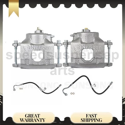 Front Brake Caliper Set Brake Hose 4pcs Fits 1979 GMC C2500 C2500 Suburban C3500 - Image 1 of 4