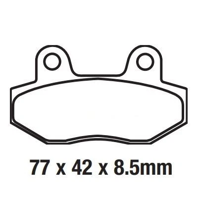 Pastilla de freno trasera derecha doble H EBC para Hyosung ST7 ST 700 i Deluxe 2012-2015 Foto 1 de 1