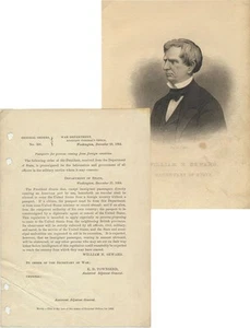 GENERAL ORDERS -- CIVIL WAR, William H SEWARD / General Orders No 308 1864 - Picture 1 of 1