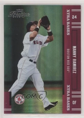 2005 Playoff Prestige Xtra Bases Red /150 Manny Ramirez #124 - Image 1 of 2