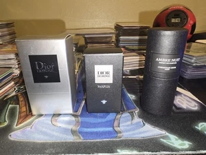 Dior Homme Eau De Toilette 0.34 oz Parfum 0.25 oz Ambre Nuit 0.25 Minis - Picture 1 of 7