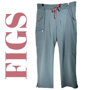 FIGS KADE T21004P TECHNICAL COLLECTION SCRUB PANTS MOSS GREEN MEDIUM PETITE - Picture 1 of 13