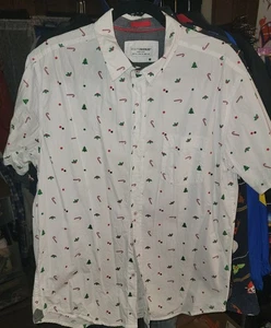 Herren Weihnachten Festlich Button Down - Bild 1 von 5