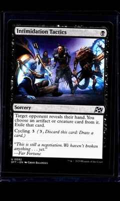 2025 MTG Magic The Gathering DFT Aetherdrift #92 Intimidation Tactics - Image 1 of 2