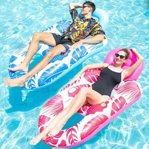 Pool Floats Adult - 2 Pack Pool Lounger Float Pool Floats Adult Heavy Duty, Infl - Picture 1 of 12