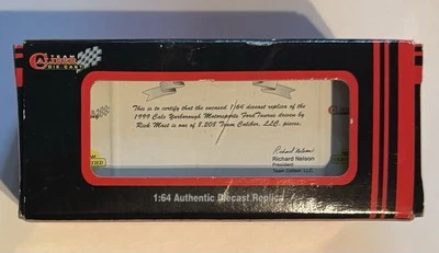 Team Caliber #98 Rick Mast Woody Woodpecker 1999 Ford Taurus Diecast 1/64 In Box - Image 1 of 4