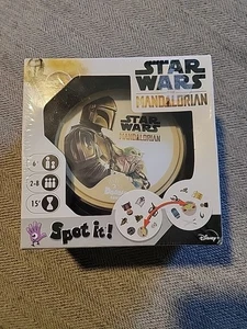 SPOT IT! STAR WARS THE MANDALORIAN GAME BY ASMODEE NONMINT NEW IN BOX SEALED - Picture 1 of 5