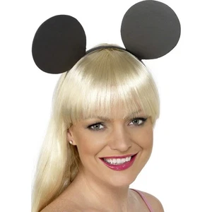 Mäuseohren Minnie Mouse Haarreif Maus Haarreifen Mäuse Ohren Fasching Karneval - Bild 1 von 1
