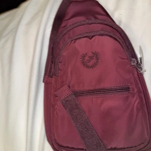 New! Burgundy Victoria Secret Pink  Nylon Mini Backpack - Picture 1 of 4