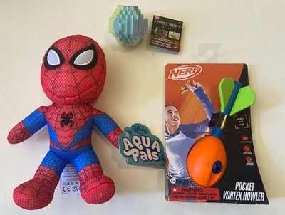 全新带盒 NERF Vortex 迷你航空咆哮泡沫足球蜘蛛侠水玩具 Minecraft — 第 1/4 张图片