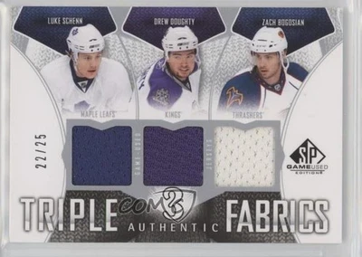 2009 SP Game Used Edition Authentic Fabrics Triple /25 Drew Doughty Luke Schenn - Image 1 of 2