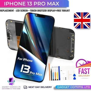 For iPhone 13 Pro Max Soft OLED LCD Screen Display Digitizer Replacement+ToolKit - Picture 1 of 2