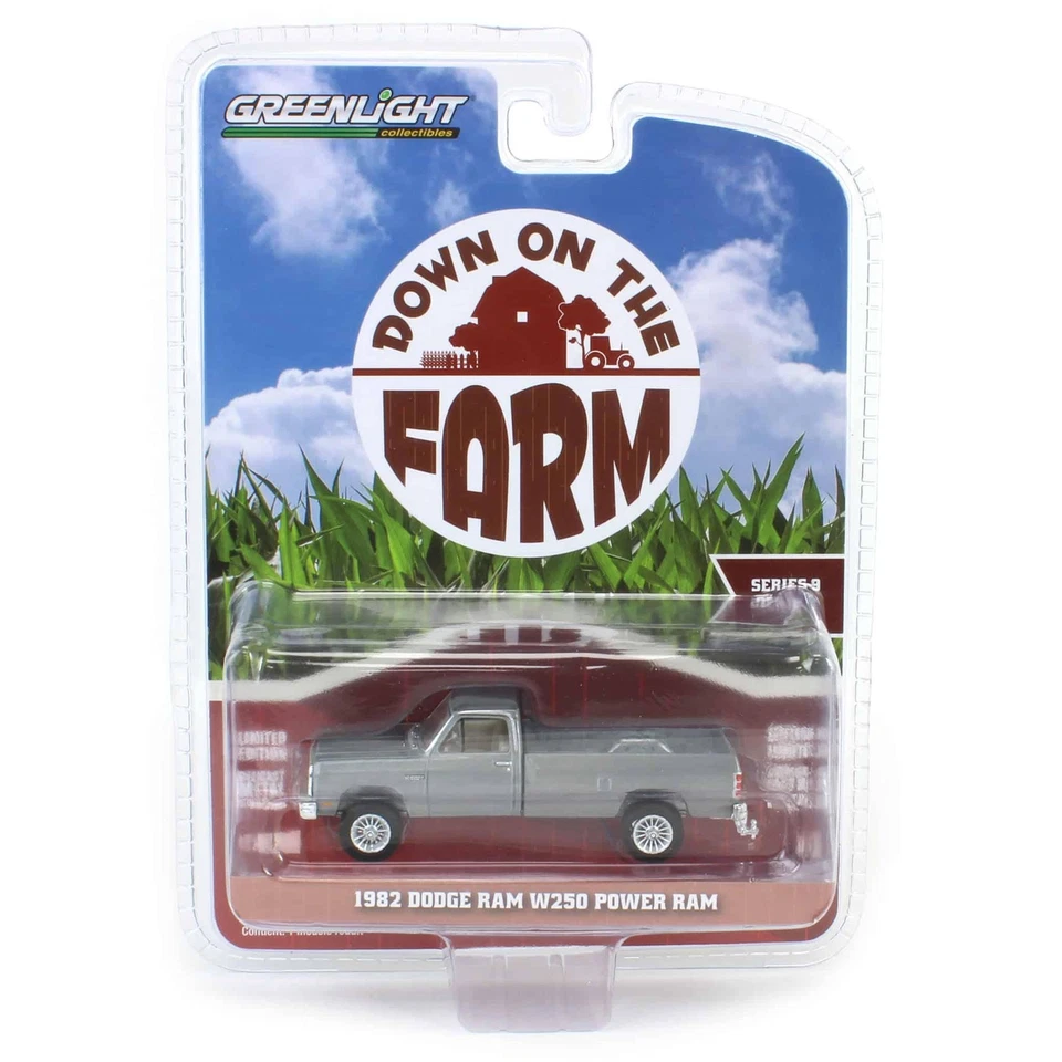 Raw Chase 1/64 1982 Dodge Ram W250 Power Ram Greenlight Down On Farm 9 48090-B - Immagine 1 di 1