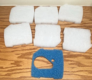 Eheim Pro 3 - 6 White & 1 Blue Filter Pads for 250/250T/350/350T/600 - Brand New - Picture 1 of 4