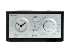 Tivoli Audio Model Three BT AM/FM Table Radio/Alarm Clock Bluetooth Black Silver - Picture 1 of 1
