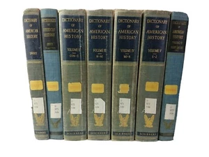 Dictionary Of American History By Adams & Coleman 4 Volumes, 1 Supp., + Index - Picture 1 of 5