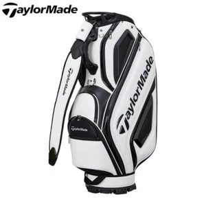 TAYLOR MADE Golf Men's Caddy Bag AUTH-TECH 9.5x 47 inch 4kg White Black UN725 - Picture 1 of 4