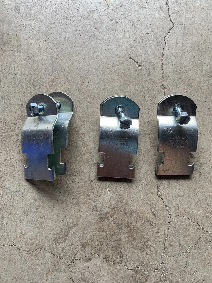 Лот (3) EMT 1 «ремень Kindorf TW тонкостенный EMT кабель Uni стойка ремень / зажим - Изображение 1 из 4