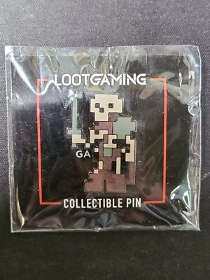 Loot Crate Gaming Minecraft Skeleton Warrior Collectible Hard Enamel Pin Rare - Image 1 of 3