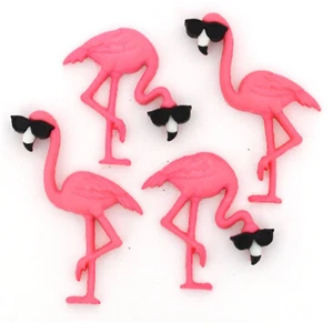 Dress It Up KnöpfeThink Pink Flamingos 4-teilig 33-10407 - Picture 1 of 1