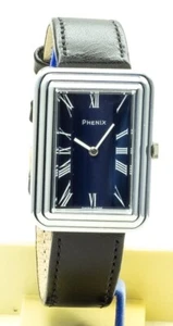 RARE VINTAGE PHENIX K1114E Blue Mechanical Swiss WATCH 1970's NEW OLD STOCK NOS - Picture 1 of 9