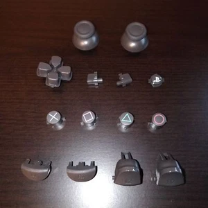 Original Ersatz Vollknopf Custom Mod Set für Sony PS4 Controller V2 grau - Bild 1 von 11