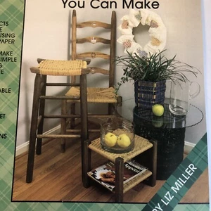 Plaid's Paper Twist Chair Seats & Accents Wicker Look Booklet Liz Miller 8241 - Picture 1 of 3