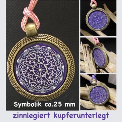 FIRMA AURYMED R.BOE-ERF Talisman Anhänger Frequenz 432 Hz Amulette Wicca Lotus Mystik Radionik MWO Tesla