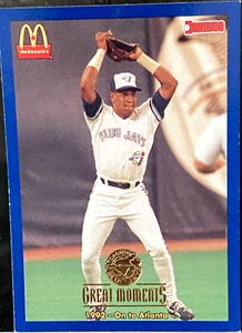 Toronto Blue Jays Great Moments 1992 On to Atlanta- Donruss McDonald's #13 - Picture 1 of 2