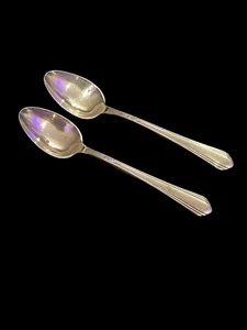 Juego de dos cucharas Demitasse de plata de ley en "Lady Diana" de Towle - Imagen 1 de 3