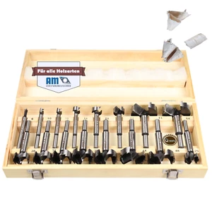 Forstnerbohrer Set Holzbohrer Satz Astlochbohrer Scharnierlochbohrer Ø 6-54 mm - Bild 1 von 12