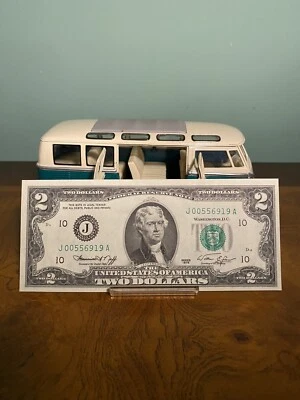 1976 J $2 Dollar Fed Res Note Kansas City, Never Touched. Very Low Number. - Image 1 of 4