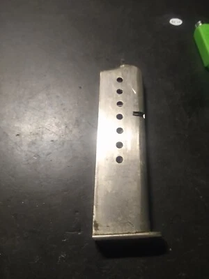 Llama IIA XAII 7 round .380 auto wide base Magazine SILVER COLOR - Image 1 of 4