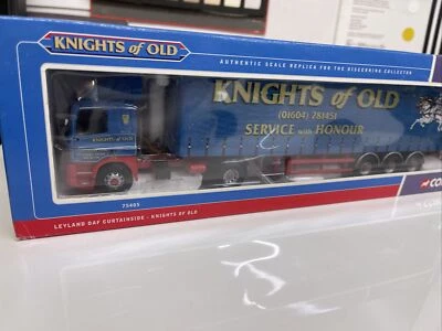 CORGI LEYLAND DAF CURTAINSIDE TRUCK KNIGHTS OF OLD 1/50 75405 - Image 1 of 4