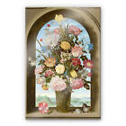 Acrylglasbild Bosschaert - Blumenvase in einer Fensternische Wandbild Wanddeko