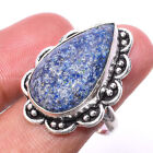 Bague bijoux en argent sterling 925 pierre précieuse lapis-lazuli taille 7