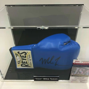 Mike Tyson SIGNIERTER Boxhandschuh SHOWCASE Cleto Reyes Blue (JSA Certificate) - Bild 1 von 15