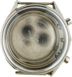 Orologio da polso Vintage Gallet Uomo Custodia per Valjoux 72 Cronografo Inox NOS - Foto 1 di 5