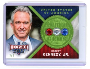 Robert Kennedy Jr. PG28 2022/2023 Decision Update Political Gems - Green Foil 3/3 - Bild 1 von 2