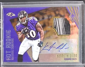 2016 Panini Phoenix Hot Material Firme /99 Kenneth Dixon Rookie Auto RC - Foto 1 di 2