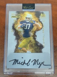 Michael Mayer 2023 Wild Card Matte Rookie Heat Auto /2 RC Raiders - Picture 1 of 5