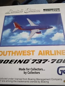 Limited Edition Southwest Airlines Boeing 737-700 Gemini Jets 1.400 Scale - Picture 1 of 8