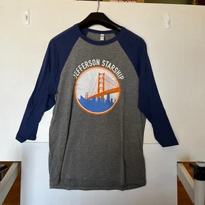 Camiseta Jefferson Starship para hombre L Tour 2019 gris azul cuello redondo - Imagen 1 de 8